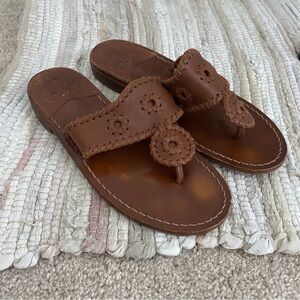 Jack Rogers Brown Leather 7